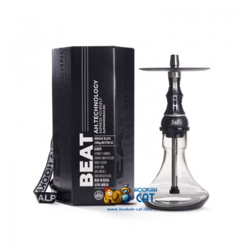 Кальян Alpha Hookah Beat Black Glass (Альфа Хука Бит Тонированная Колба) - фото 1